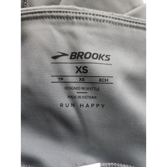 Brooks Method 8" Short Tight Legging Shorts Quick Dry Pewter Women's Size XS - Picture 9 of 12